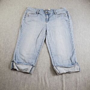 Route 66 Capris Juniors 11/12 Blue Cotton Denim Shorts